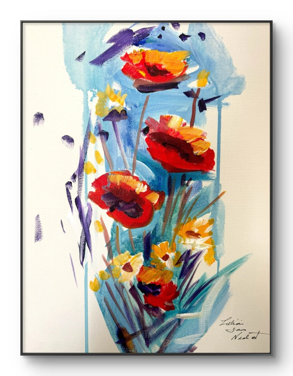 Poppy Painting for sale | eBay