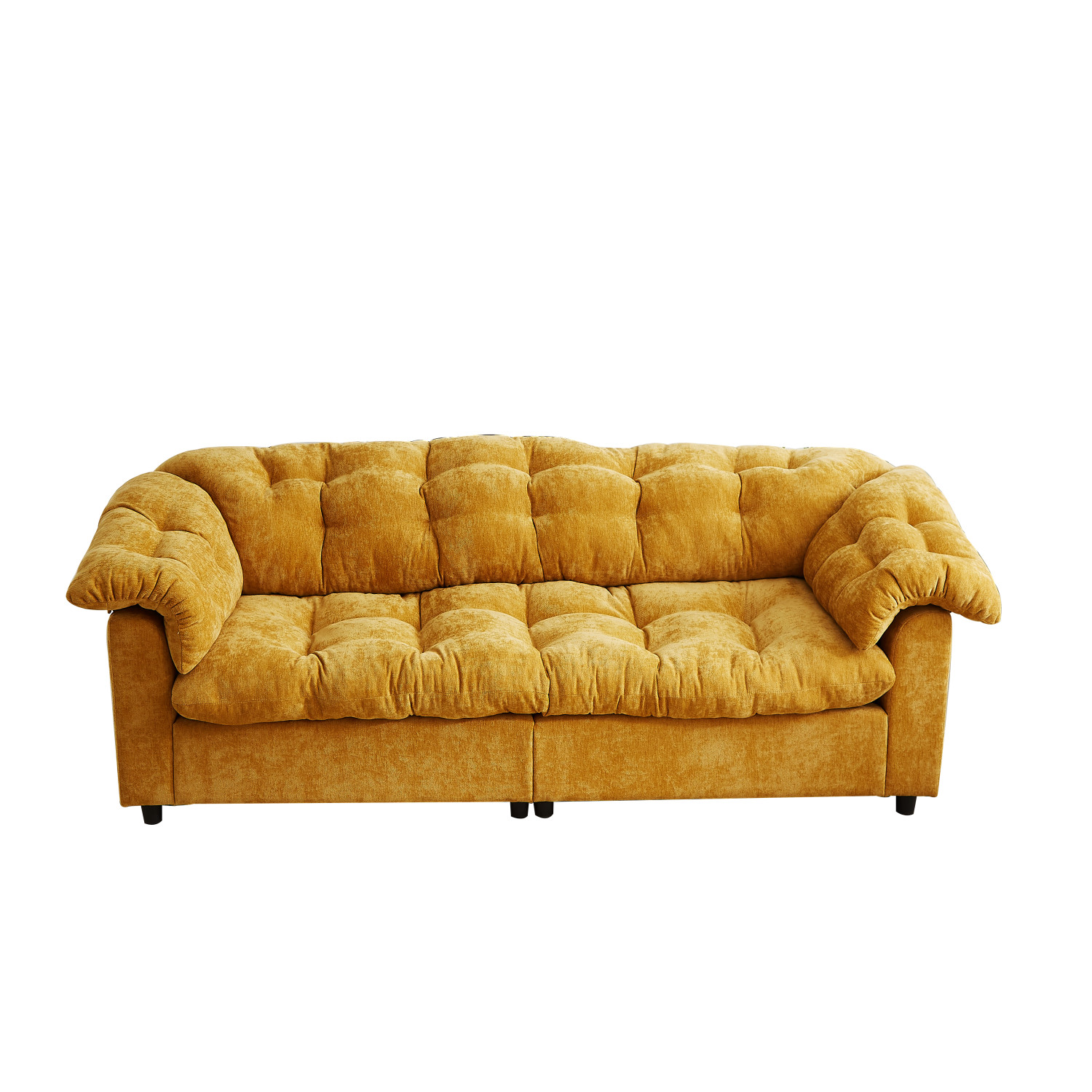 Modern Chenille Sofa 3 Seater Luxury Upholstered Couch with Solid Wood Frame
