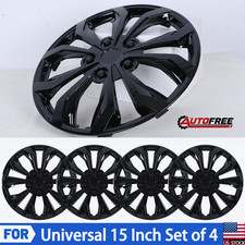 4pcs 15 Universal Hubcaps For Steel Wheel Cover Snap On With Retention Rings 4pcs 15 Universal Hubcaps For Steel Wheel Cover Snap On With Retention Rings