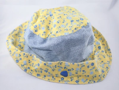 selbstgenähte, zuckersüße KINDERMÜTZE Sommerhut MÄDCHEN-HUT geblümt ca. 52/54 cm - Bild 1 von 3