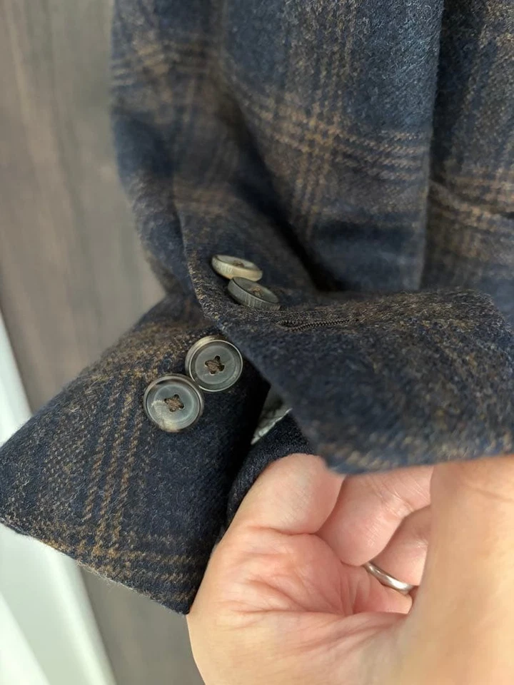 Chaqueta Loro Piana Casi Como Nueva Lana Seda Mezcla Cachemira Talla M 70cm Largo Foto 3 de 4