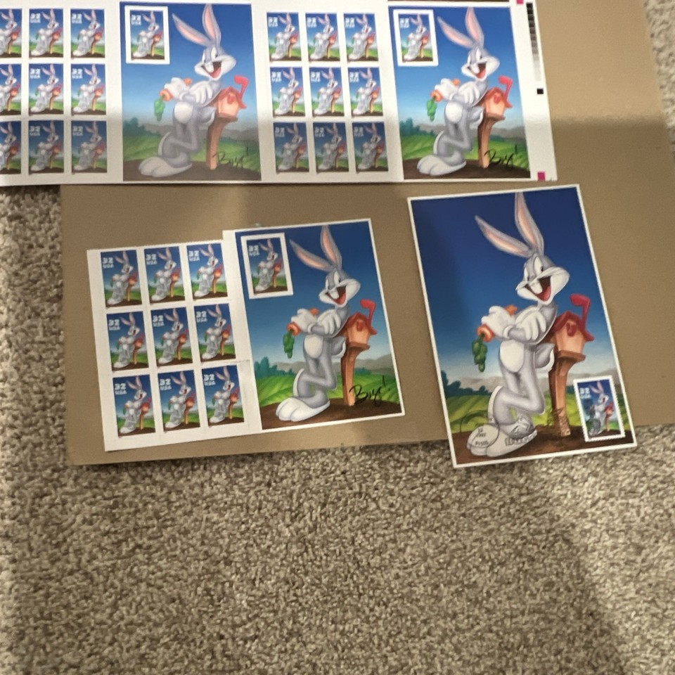 US Bugs Bunny Cartoon Stamp Sheets and USPS Cartoon | eBay