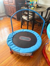 Little Tikes Easy Store 3ft Kids Trampoline - Red/Blue 642265CW 