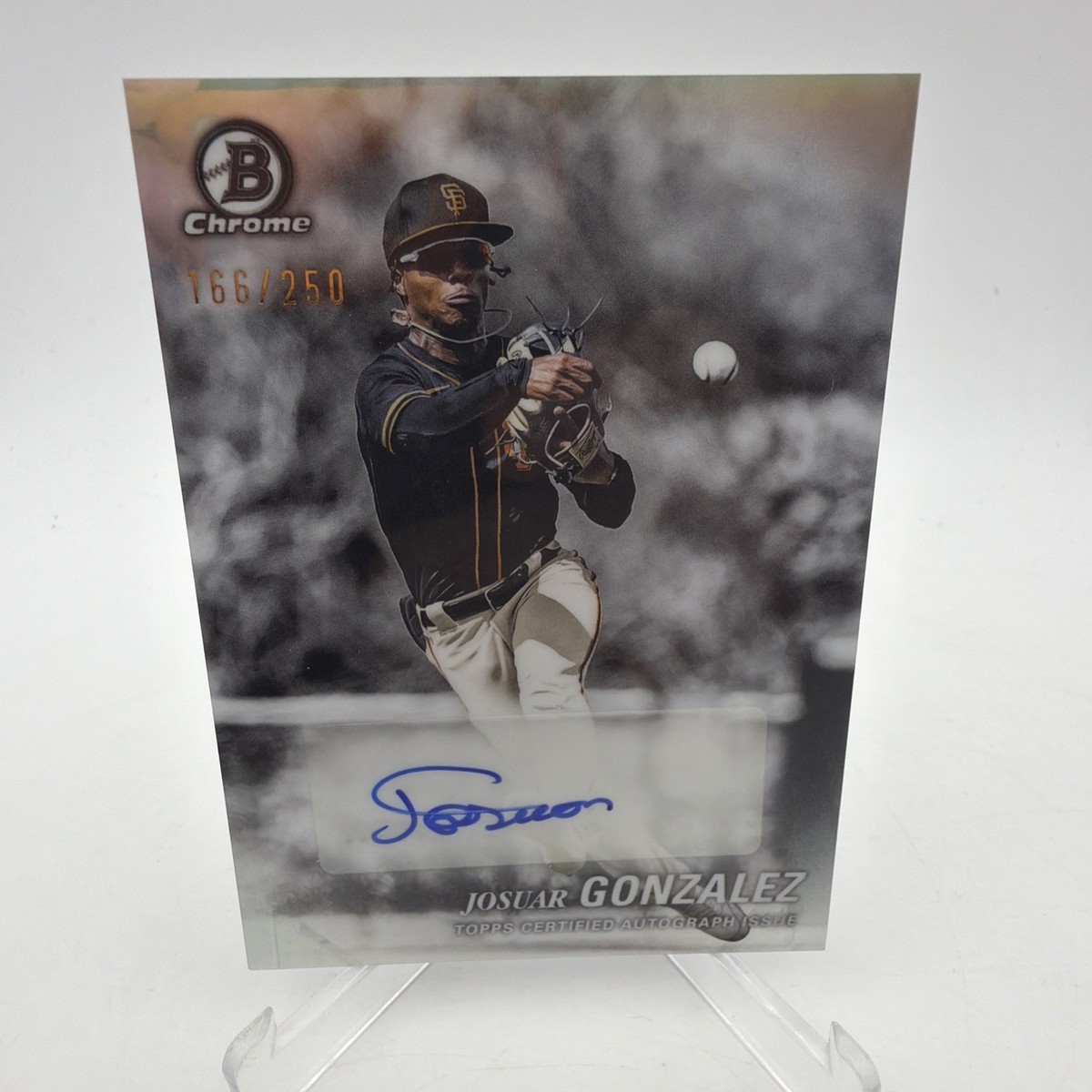 2025 Bowman Draft Josuar Gonzalez Achromatic Autograph #