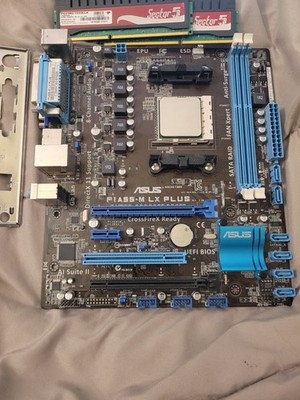 ASUS F1A55-M LX PLUS R2.0 Rev. 1.00 AMD A55 Socket FM1 mATX Motherboard