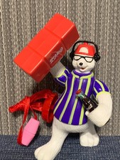 vintage coca cola wind up polar crew Boom Box Bear 1998