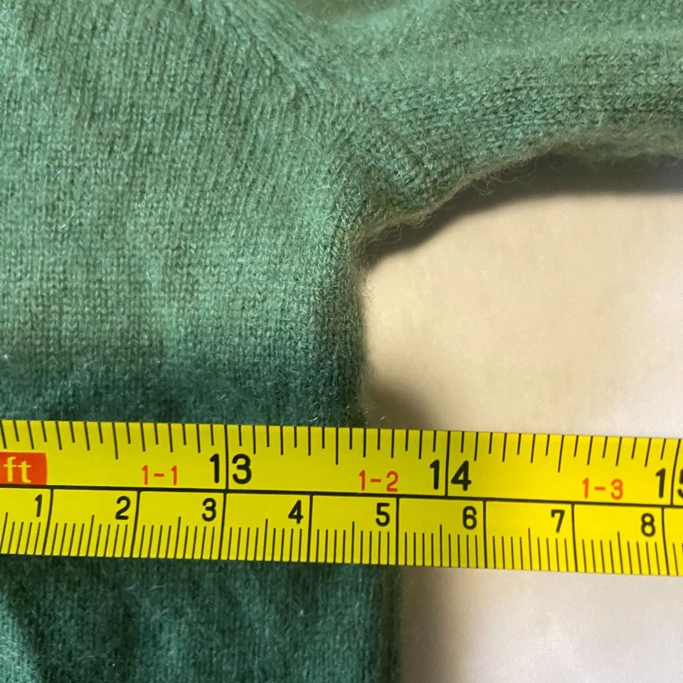 J. CREW Crewcuts Green100% Cashmere Sweater Hooded EUC SOFT M 8/9 - Image 2 of 4