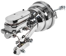 Jegs 631019 Aluminum Master Cylinder And Booster Kit 1 18 In. Bore