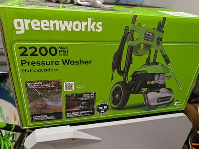 #ad #ad Greenworks 2200 PSI 1.2 GPM Cold Water Electric Pressure washer with 4 Spray Tip $169.99