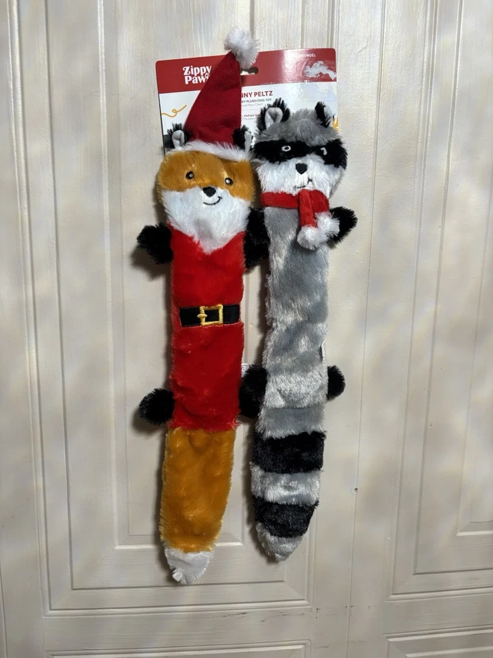 Zippy Paws 2-Pack Skinny Peltz Large  Cat And Fox 🦊 Dog Toys NEW - Image 2 of 4