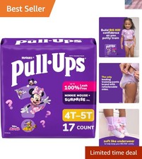 Girls' Potty Training Pants, Size 4T-5T Training Underwear 38-50 lbs, 17 Count