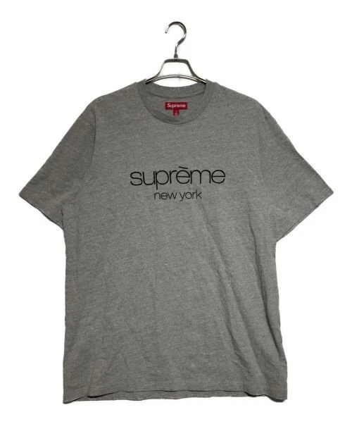 Haut XL Supreme Classic Logo S/S gris bruyère