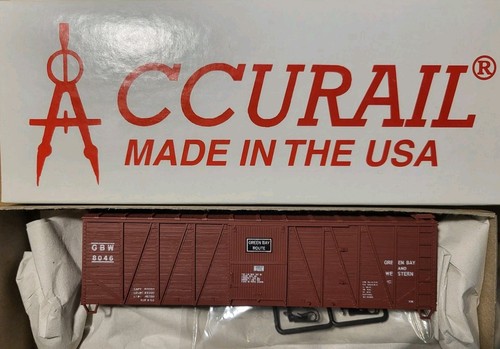 Accurail HO Kit #4114 40’ OB Caja Madera Coche G B W 8046 Green Bay & Western | Zustand: New