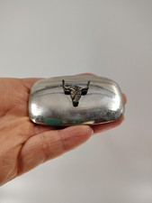 Vintage Cowboy Belt Buckle Steer Bull Head Country Western Rodeo 2.5  X 1.5  USA