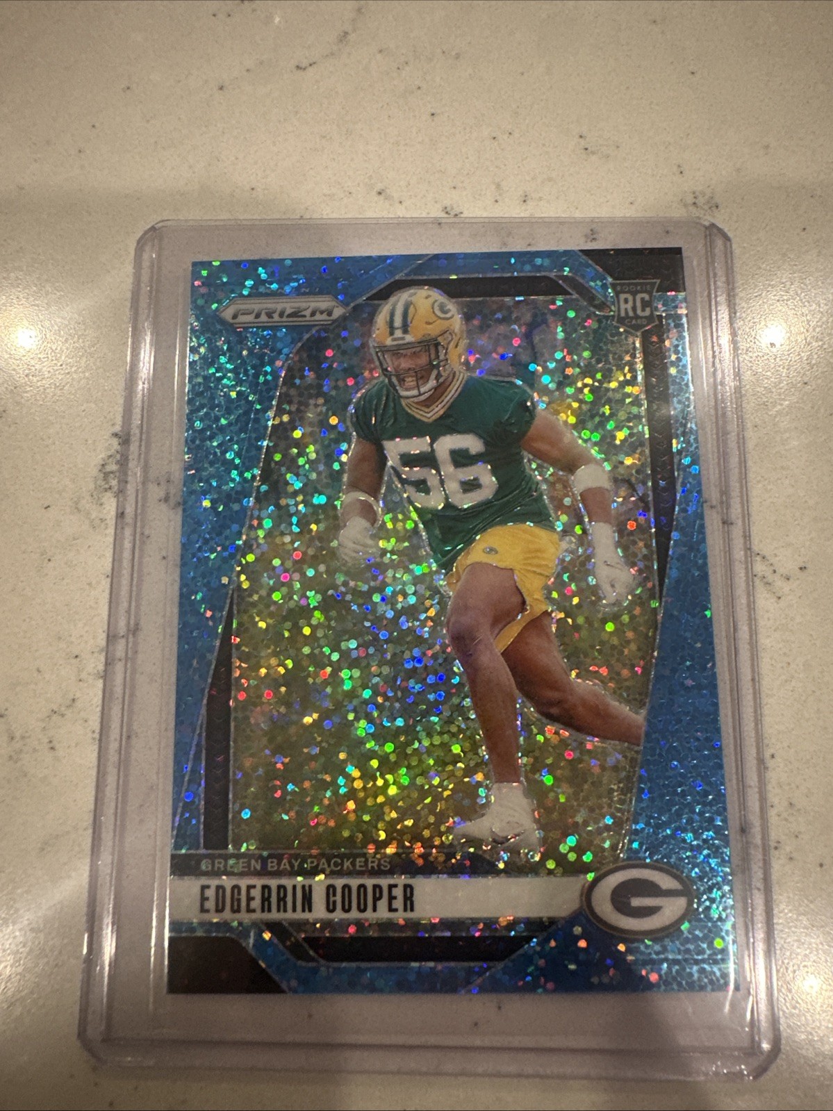 2024 Panini Prizm - Rookies Edgerrin Cooper #331 Blue Sparkle Prizm /96 (RC)