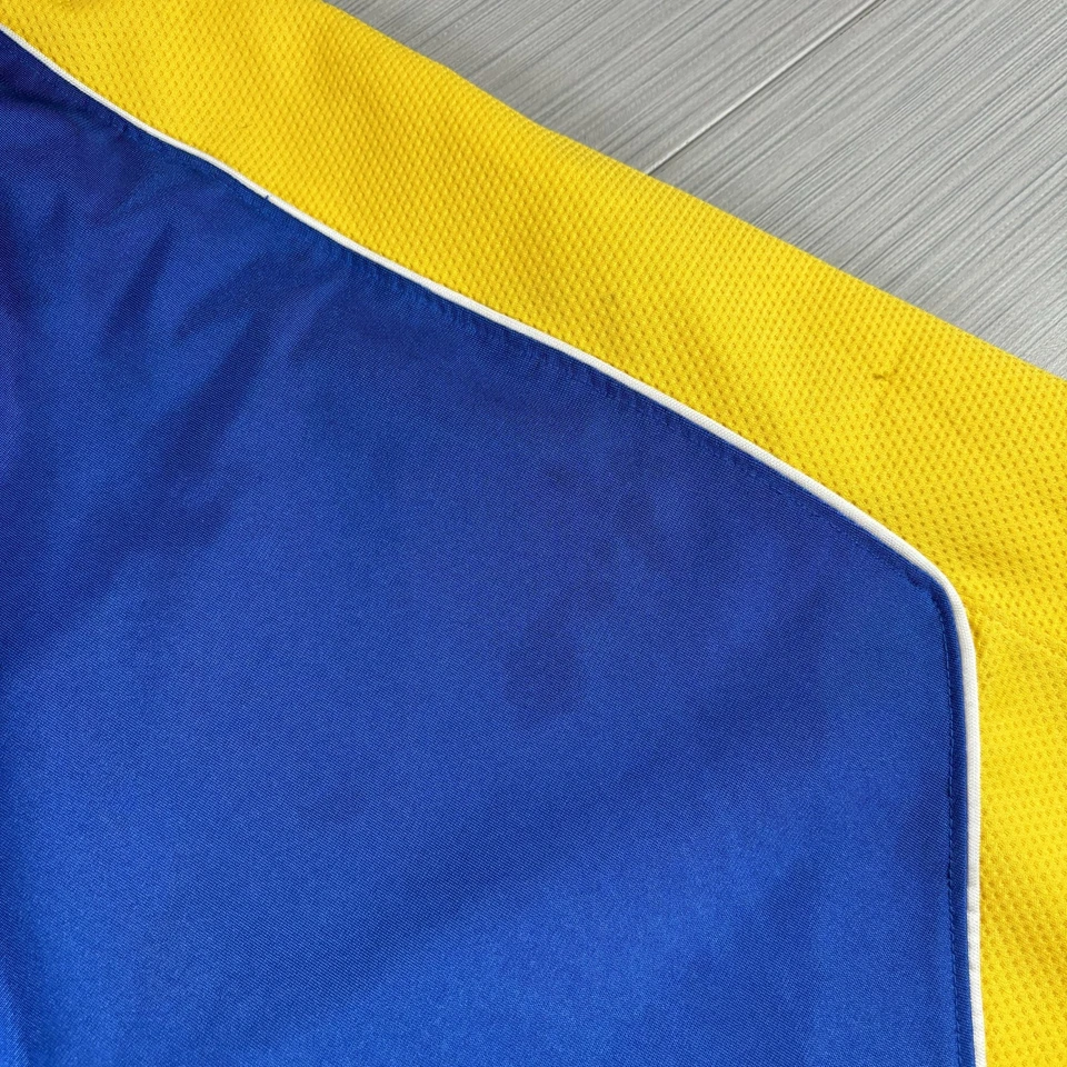 Pantalones Cortos Jordan Para Hombre XL Azul Amarillo Baloncesto Malla Atlética Jumpman De Colección Años 90 Y2K Foto 3 de 4