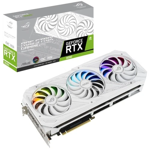 ASUS ROG Strix GeForce RTX 3090 OC 24GB White Graphics Video Card