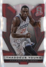 2013-14 Panini Spectra Image Variation Red Die-Cut 7/25 Thaddeus Young #45 r9d