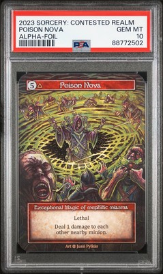 Ruins β foil 3枚セット Sorcery TCG 2023 SORCERY: CONTESTED REALM ALPHA FOIL POISON NOVA PSA 10 | eBay
