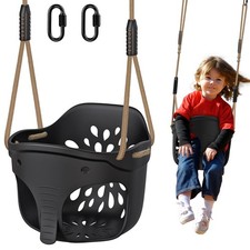 Heavy Duty High Back Full Bucket Toddler Swing Seat, Toddler Bucket Swing with L