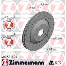 2x Zimmermann 400.5513.70 Bremsscheibe für MERCEDES BENZ CLK SLK C209 A209 2x Zimmermann 400.5513.70 Bremsscheibe für MERCEDES BENZ CLK SLK C209 A209