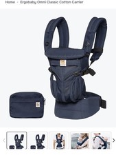 Ergobaby Omni 360 Cool Air Mesh Baby Carrier Midnight Blue Multi-Carrying