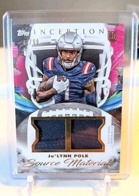 Ja'lynn Polk 2024 Topps Inception Relic '' SOURCE MATERIALS'' SM-JP #45/99