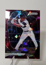 2020 Prizm Baseball #161 Tim Anderson Cracked Ice /25 Burgundy Cracked Ice