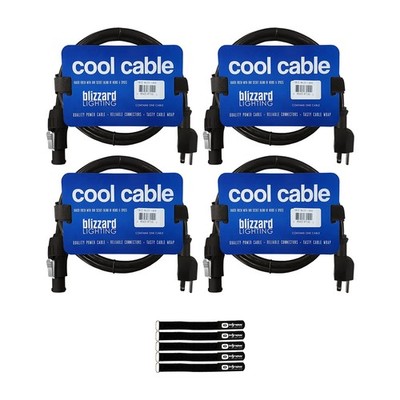 Blizzard Lighting PCT-MAIN-1410 10FT PCT Main Power Cable 4-Pack