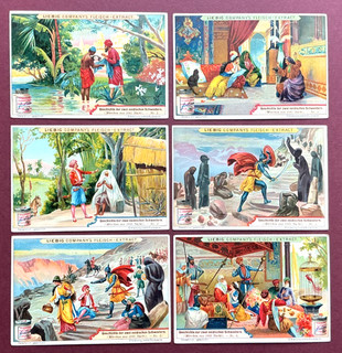 LIEBIG 1901 JEALOUS SISTERS (1001 NIGHTS) (F 671) FULL SET VERY GOOD/GOOD