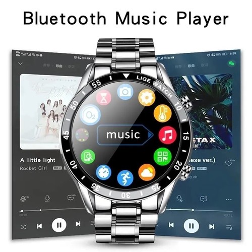 Men's Touch Screen Bluetooth Smart Watch (IP68-Waterproof) - Photo 2 sur 4