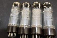 1969 Telefunken El34/6ca7 Brown Base Oo Getter, Made In West Germany Set Of 4pcs