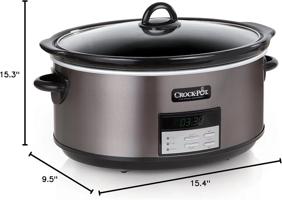 Crock-Pot 8Qt Digital Slow Cooker. 10+Serving , 320W, #SCCPVFC800-DS - Image 3 of 4
