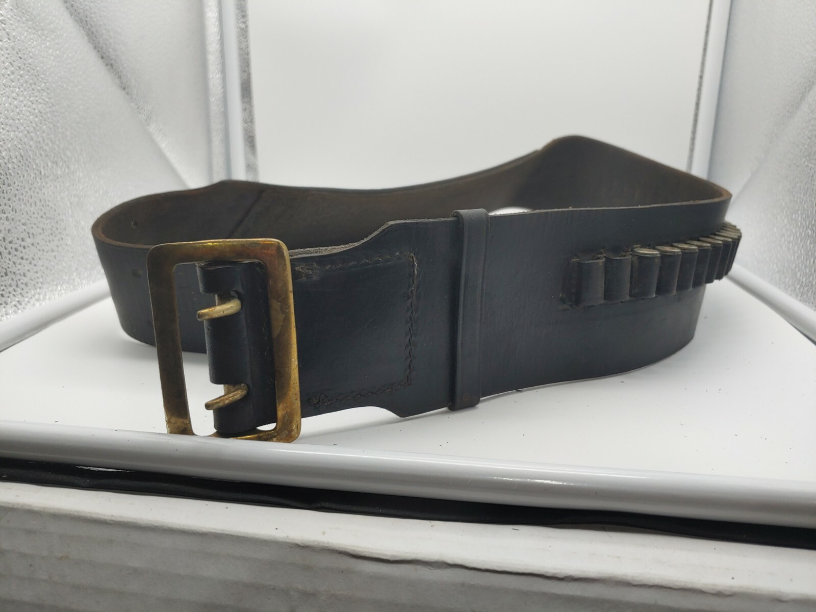 Vtg Leather Brauer Bros Holster Hunter Gun Belt (E) 2003638 cal