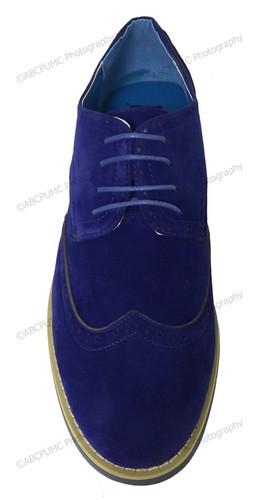 Men's Dress Shoes Wing Tip Classic Lace Up Fashion Oxfords Casual Colors, Sizes - Picture 20 of 25