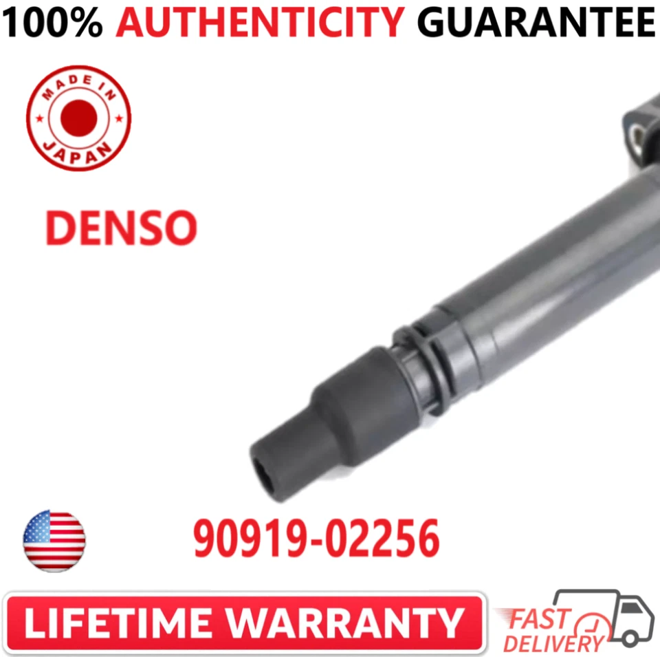 x6 OEM DENSO NEW Ignition Coils For 2005-2024 Toyota Lexus I4 V6 V8, 90919-02256 - Image 3 of 4