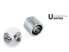 Bitspower G1/4" 3/8" ID, OD 5/8" OD Fitting, CC3U, Silver