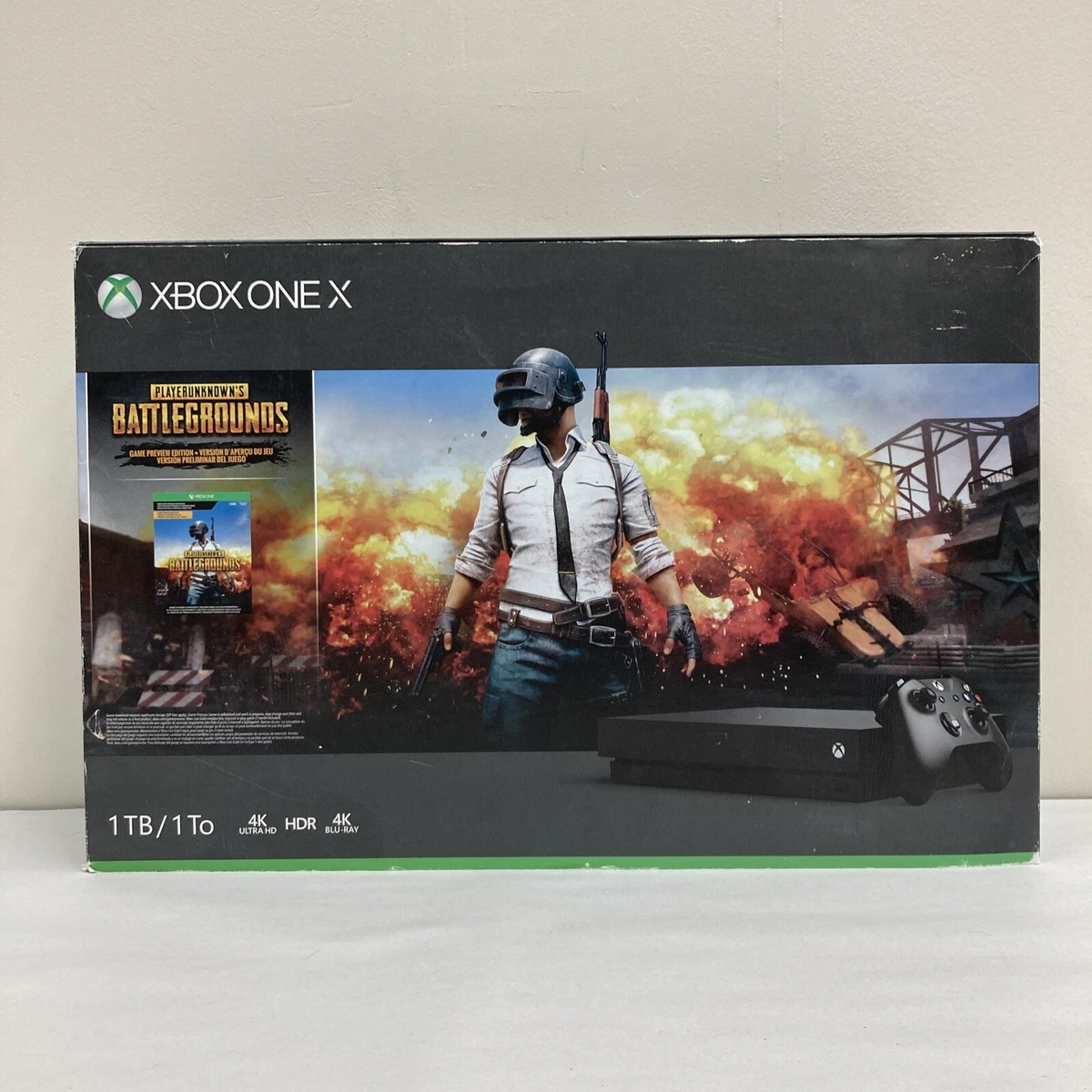Microsoft Xbox One X 1TB PUBG Bundle BOX ONLY No Console Included