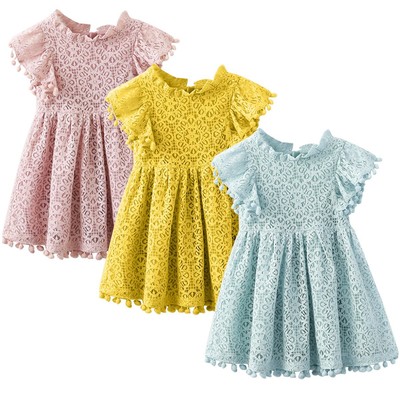 crochet flower girl dress