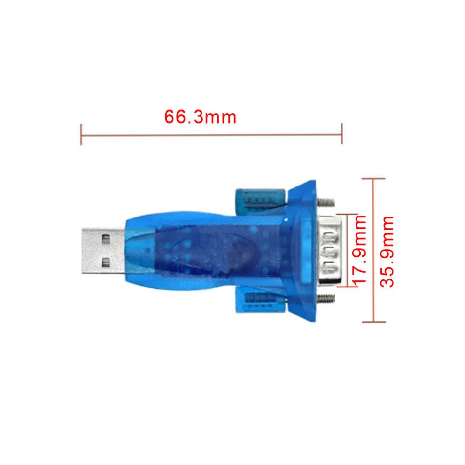 HL-340 USB To RS232 COM Port Serial PDA DB9 Adapter Support For Windows 7-64 NEW - Image 4 of 4