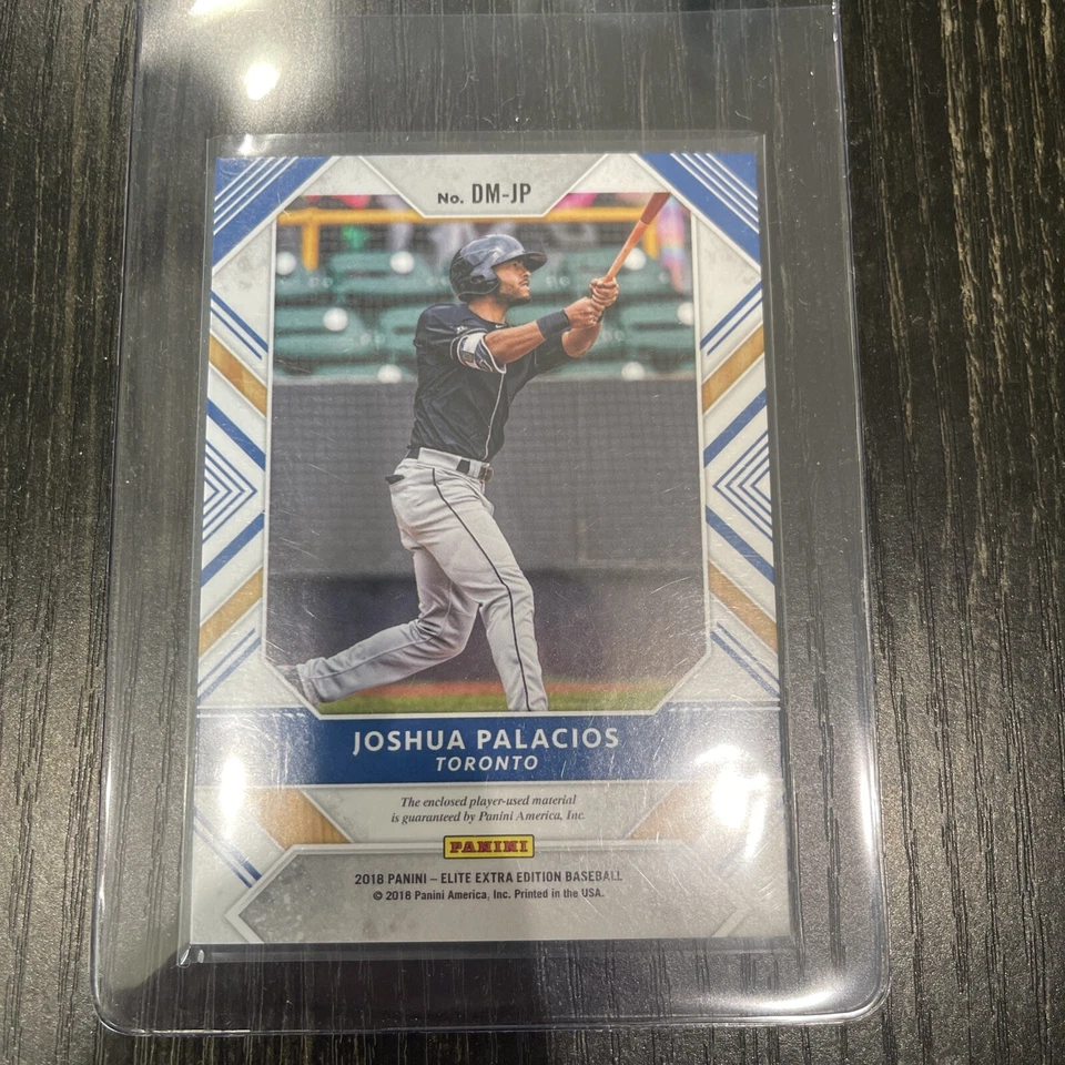 2018 Panini Elite Extra Edition Dual Materials Silver 91/149 Joshua Palacios - Image 2 of 2