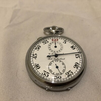 Vintage C.L. Guinand Split Second Mechanical Stop Watch Valjoux 57 Runs Swiss