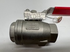KF Contromatics Ball Valve, 3/4", LH M3, Type - 8000, 2000 W06 Stainless Steel