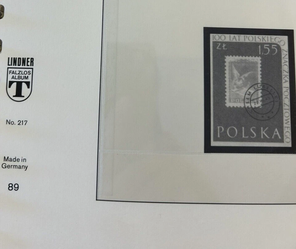 Lindner 217/60 Polônia 1960-64 páginas polonesas sem dobradiças impressão em T 51 páginas #s 89-140 - Imagem 4 de 4