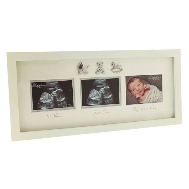 1st 2nd Baby Scan and First Newborn Photo Picture Frame Baby Shower Gift