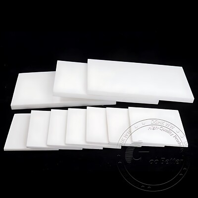 PTFE Plate Sheet High Temperature 2/3/4/5/6/8/10/12/15/20mm Thick Plastics White - Foto 6