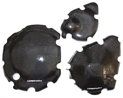 SUZUKI GSF1200 1996-2006 BANDIT 3x CARBON KUPPLUNGSDECKEL LIMADECKEL CARBONE