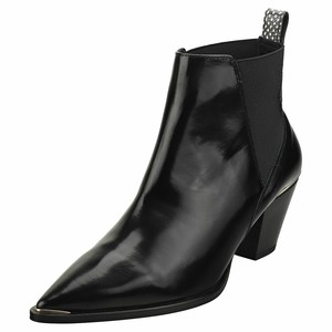 womens black ankle boots uk