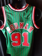 Chicago Bulls Rodman 91 Men's Mitchell Ness Swingman Jersey MSRP 130 Small
