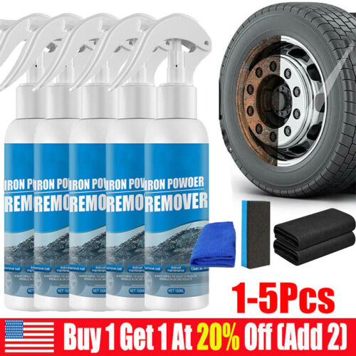 OUHOE Iron Powder Remover Car Rust Removal Spray RustOut Instant Remover Spray